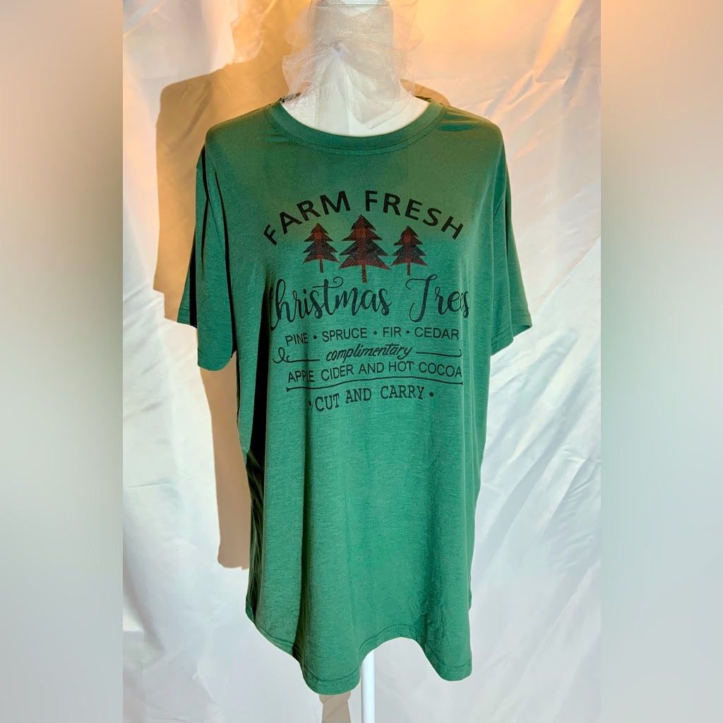 Brand New Christmas Tree Farm TShirt Xxl